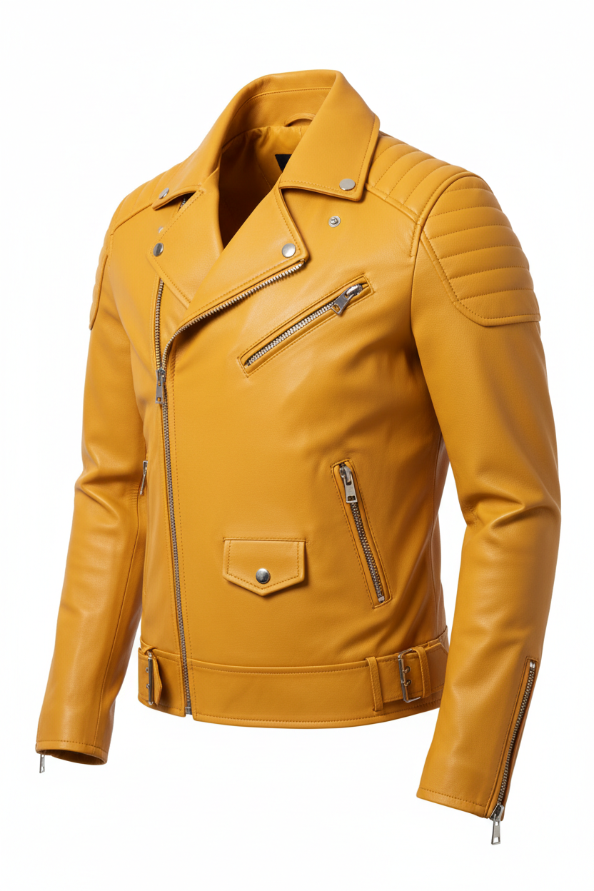BLaether jacket for men